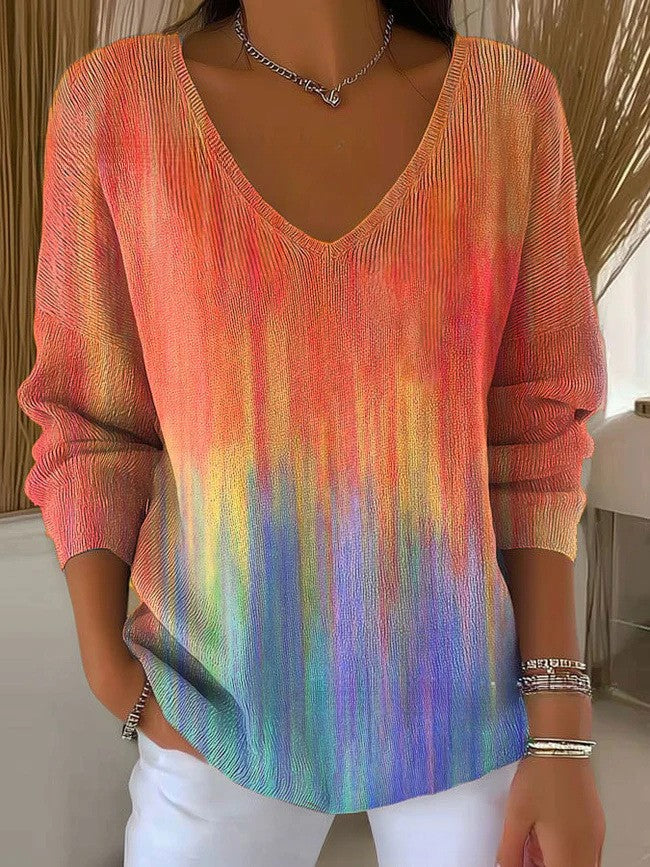 Zephyra™ - Sophisticated V-Neck Sweater
