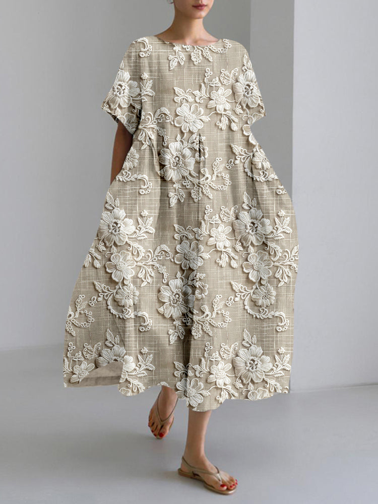 Ella™ - Floral Midi Dress