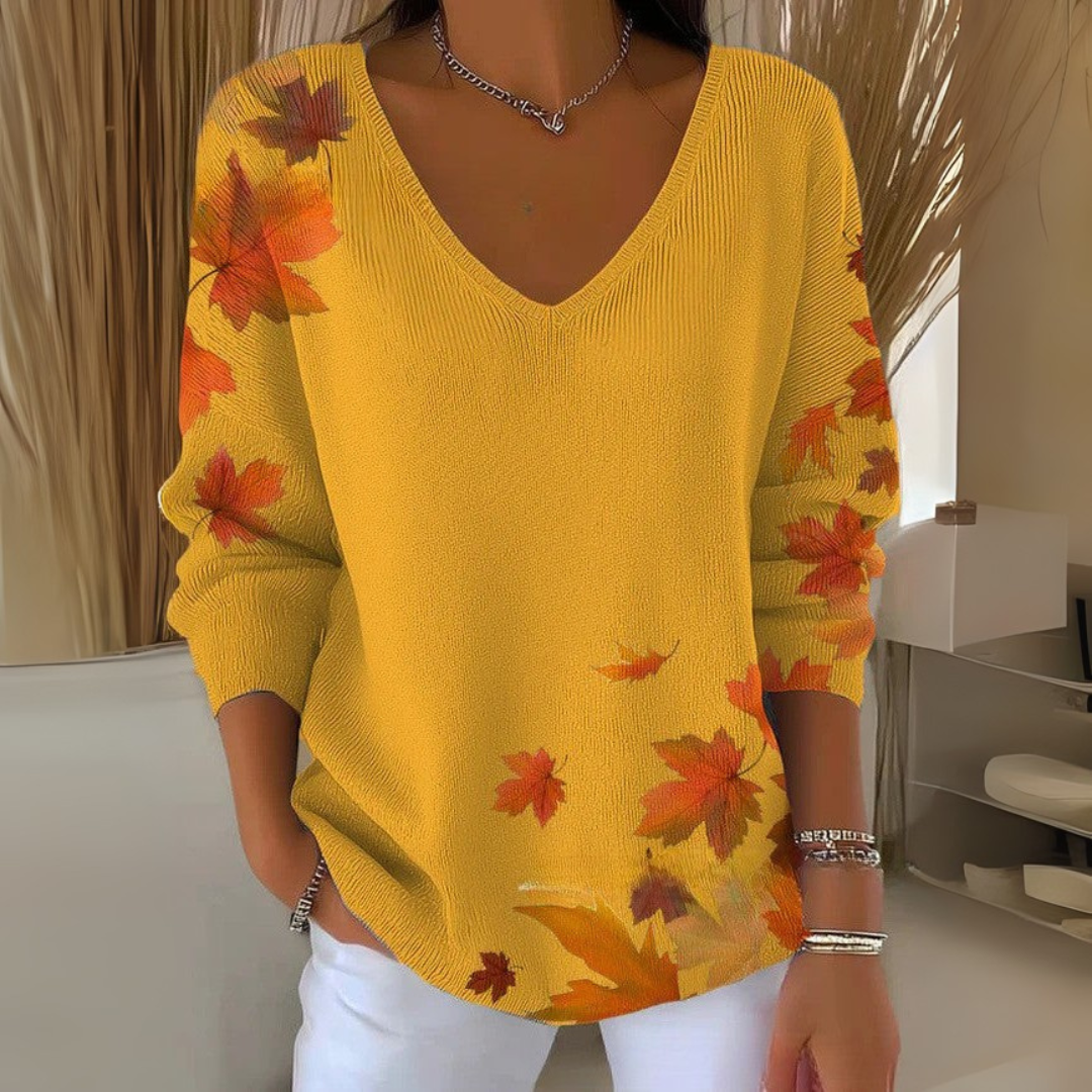 Solstice™ - Chic V-Neck Sweater