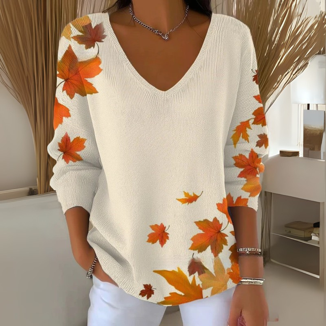 Teyah™ - V-Neck Lightweight Sweater