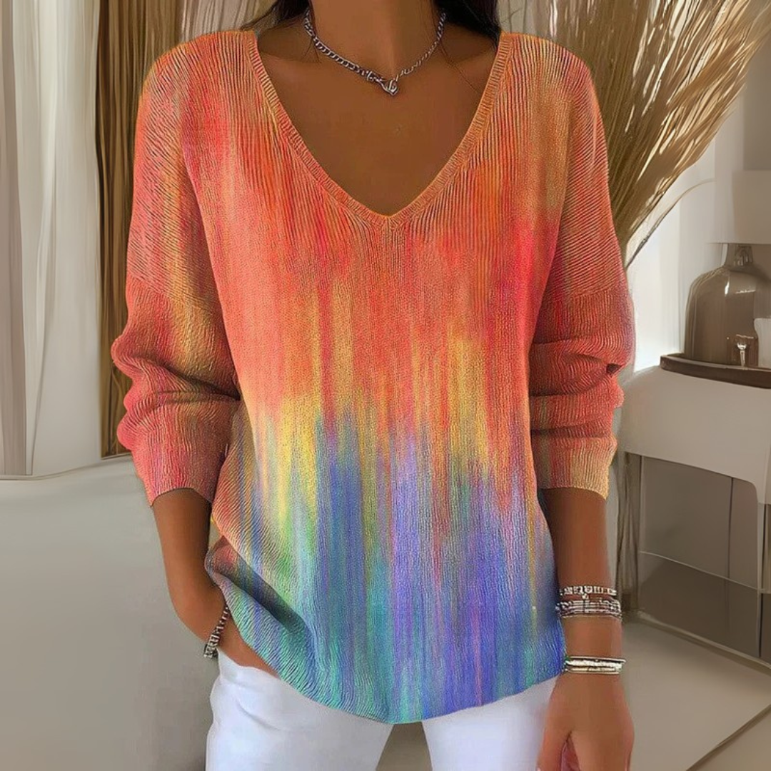 Arlowe™ - Elegant V-Neck Sweater Design