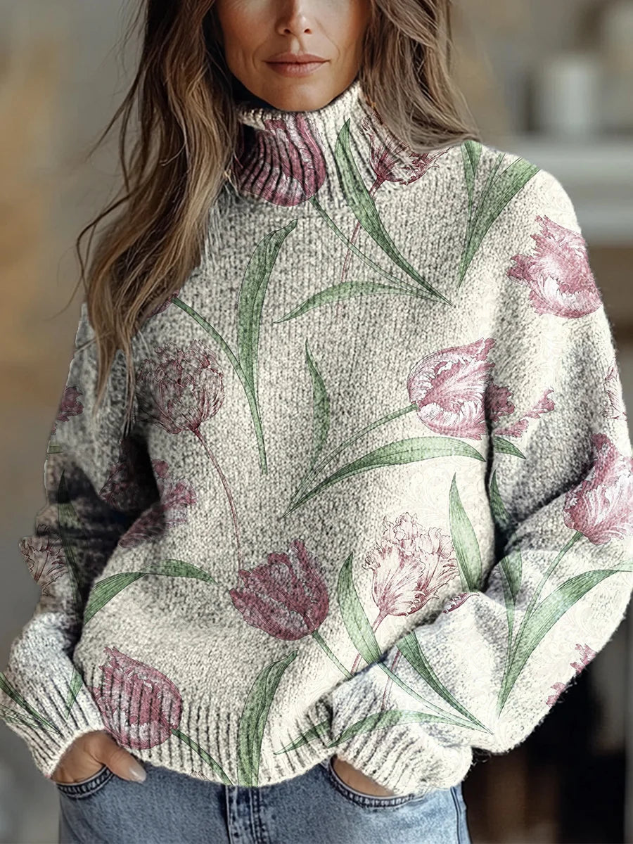 Faenya™ - Cozy Autumn Radiance Turtleneck Sweater