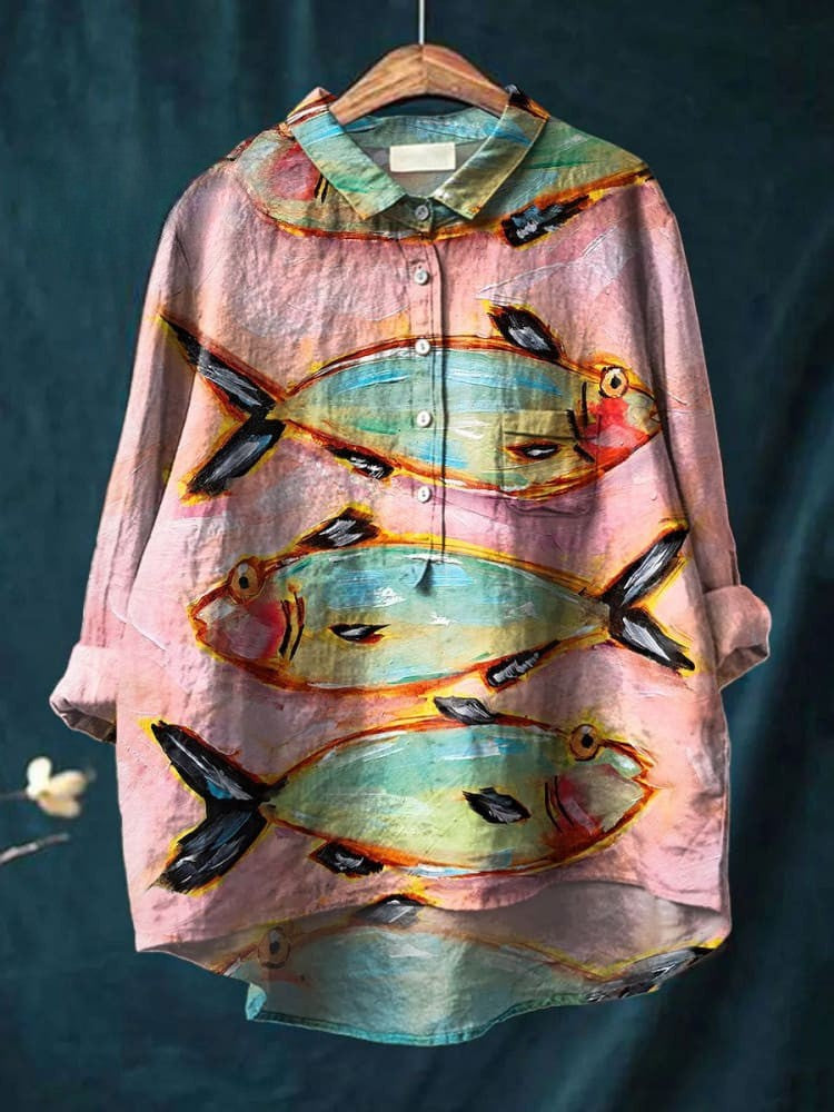Lena™ - Artistic Fish Tee