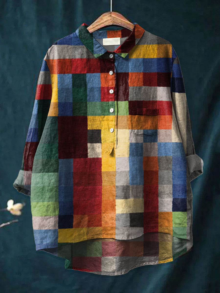 Iris™ - Color Block Print Top