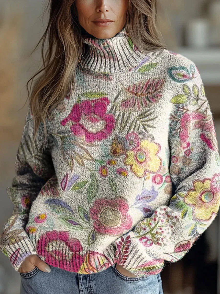 Kaelira™ - Cozy Autumn Radiance Turtleneck Sweater