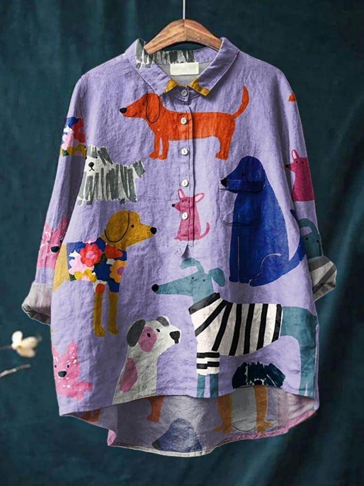 Emma™ - Vibrant Pups Tee