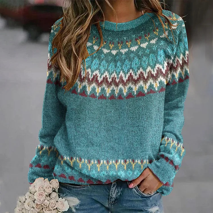 Freya™ - Retro Wave Sweater