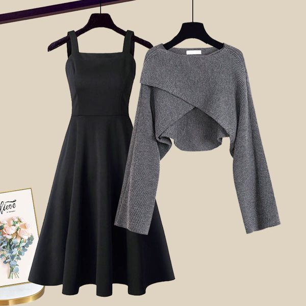 DuoChic™ - Versatile 2-in-1 Knit Dress Set