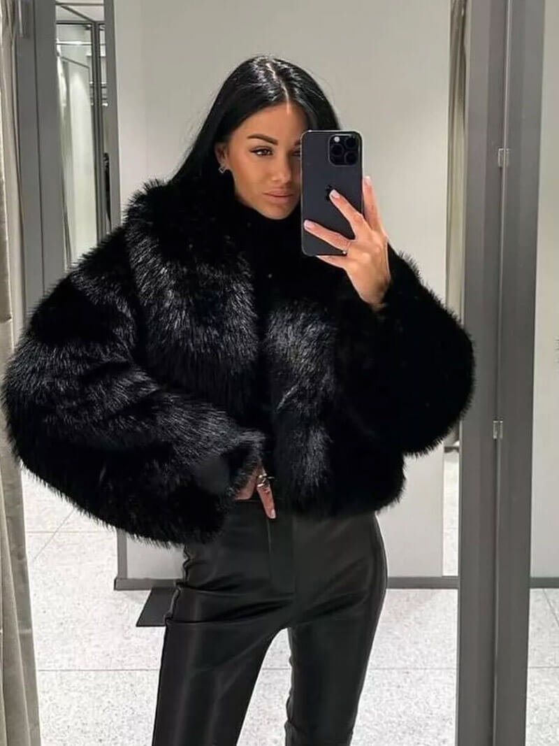 Jenna™ - Luxurious Faux Fur Coat