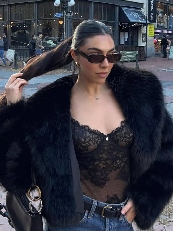 Jenna™ - Luxurious Faux Fur Coat