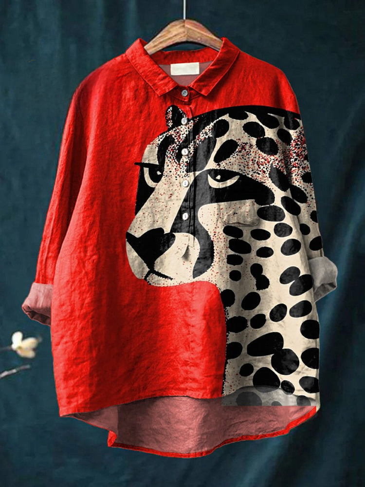 Nala™ - Striking Cheetah Print Shirt