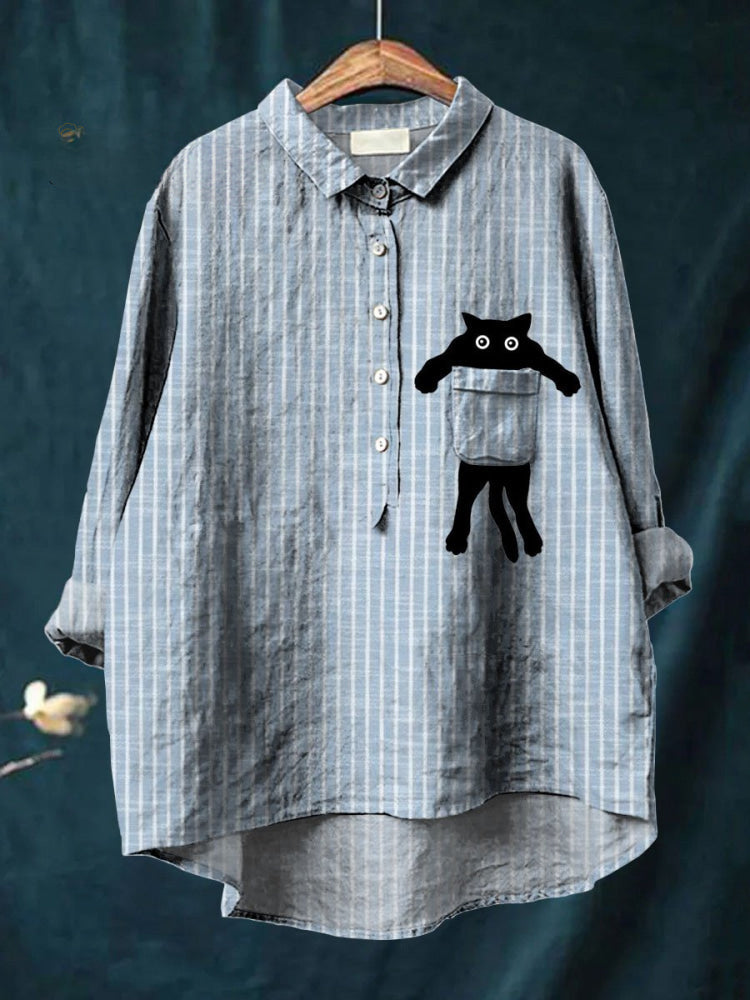 Milo™ - Adorable Cat Pocket Tee