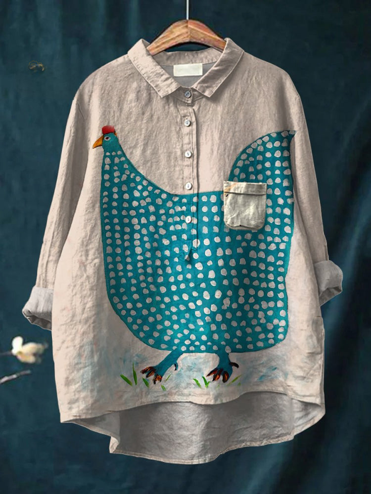 Henrietta™ - Fun Polka Dot Chicken Tee