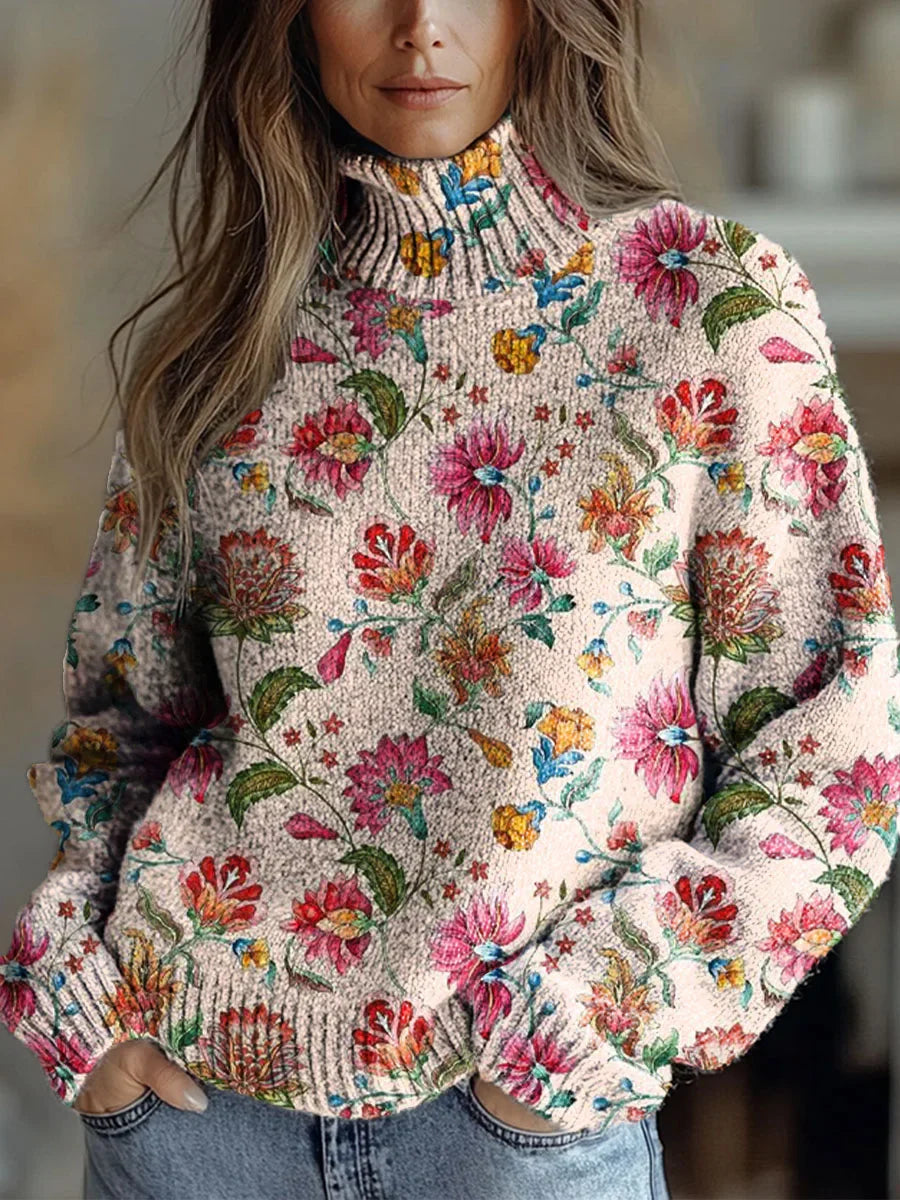 Zephira™ - Cozy Autumn Radiance Turtleneck Sweater