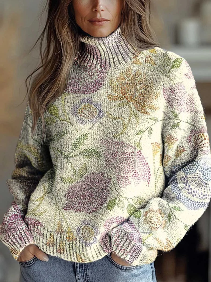 Arlyss™ - Cozy Autumn Glow Turtleneck Sweater