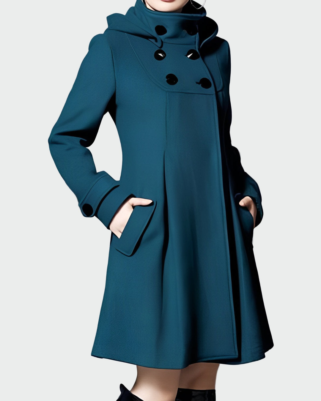 Jocelyn™ - Hooded Coat with Collar