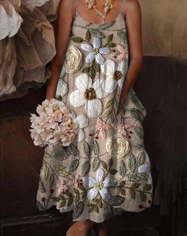 Barbara™ - Chic Bohemian Floral Dress