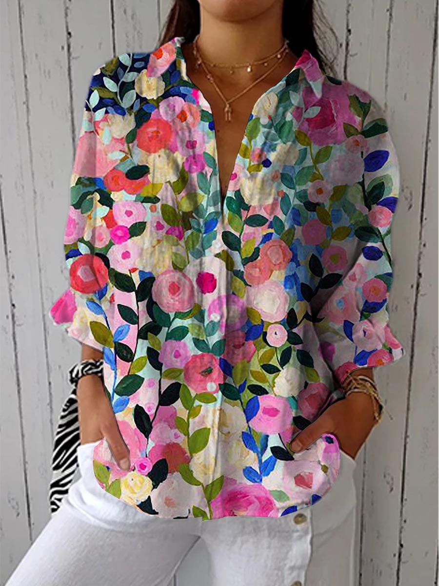 Julia™ - Elegant Floral Blouse