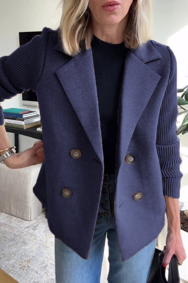 Sorelle™ - Chic Knit-Sleeve Jacket