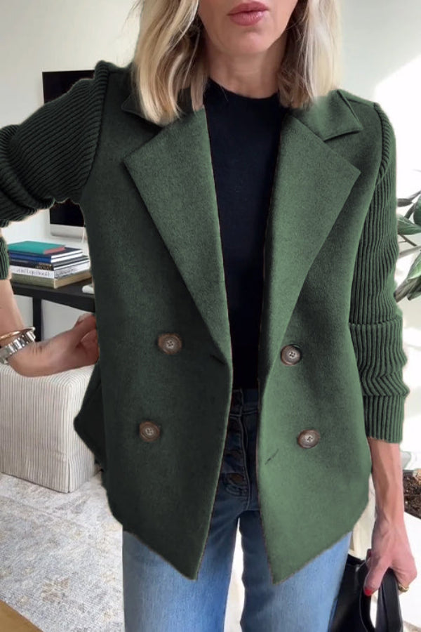 Sorelle™ - Chic Knit-Sleeve Jacket