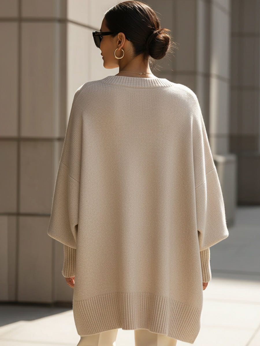 Alina™ - Sleek Minimalist Knit Sweater