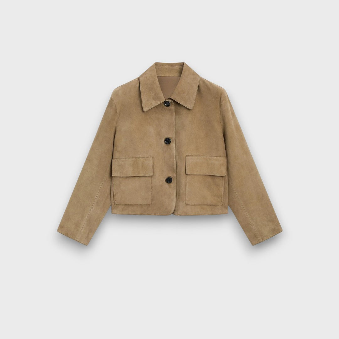 Naomi™ - Classic Cut Elegant Suede Jacket