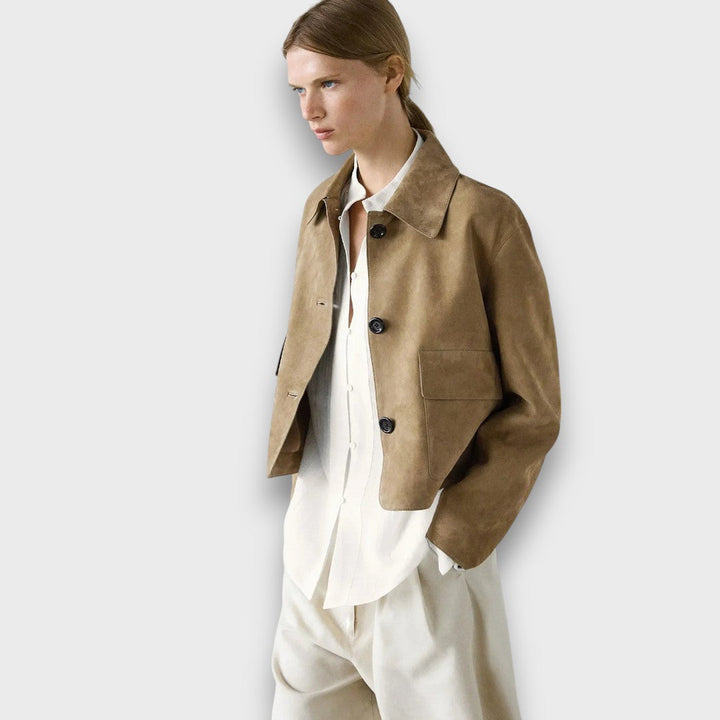 Naomi™ - Classic Cut Elegant Suede Jacket