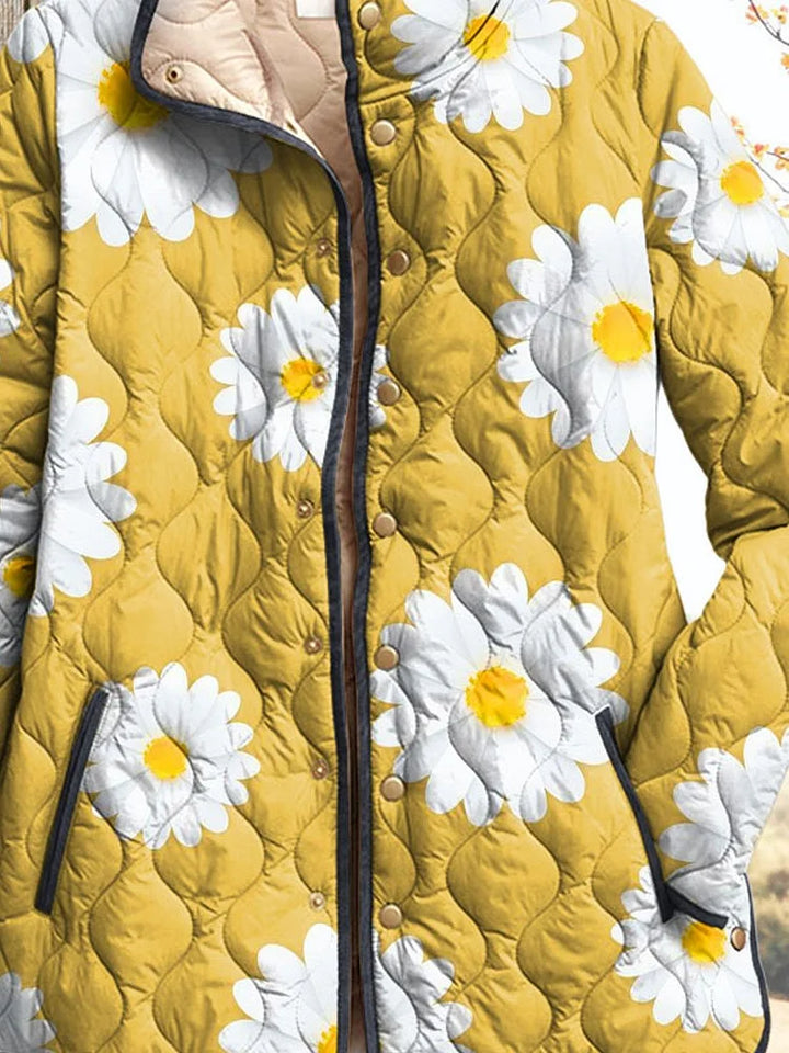 Zoey™ - Delightful Daisy Print Women's Jacket