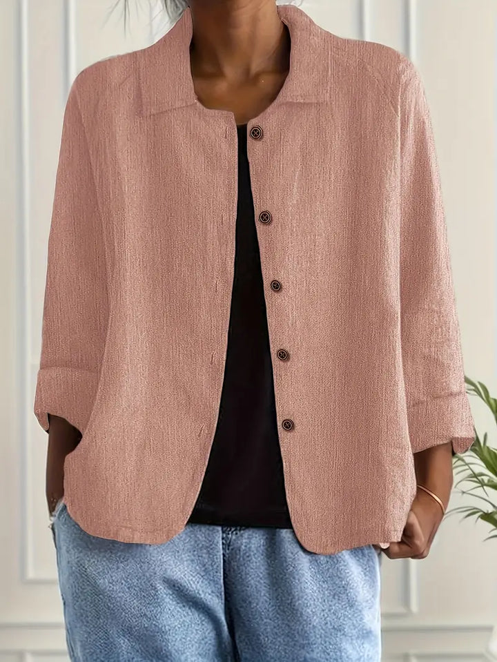 Marilla™ - Lightweight Linen Blend Shirt Jacket