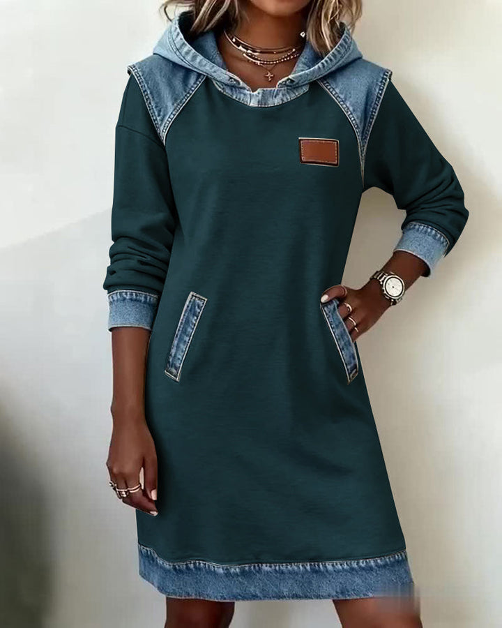 Niva™ - Chic Hooded Dress with a Versatile Design