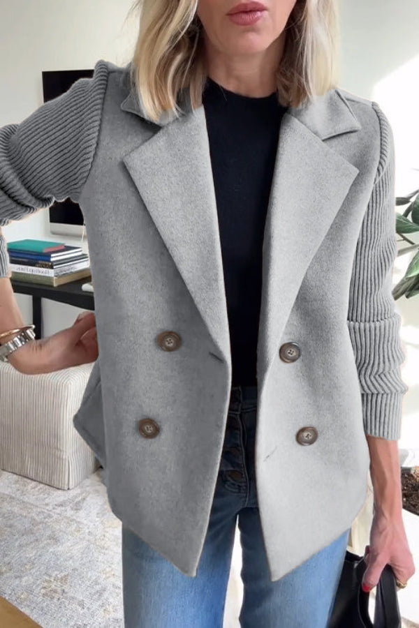 Sorelle™ - Chic Knit-Sleeve Jacket