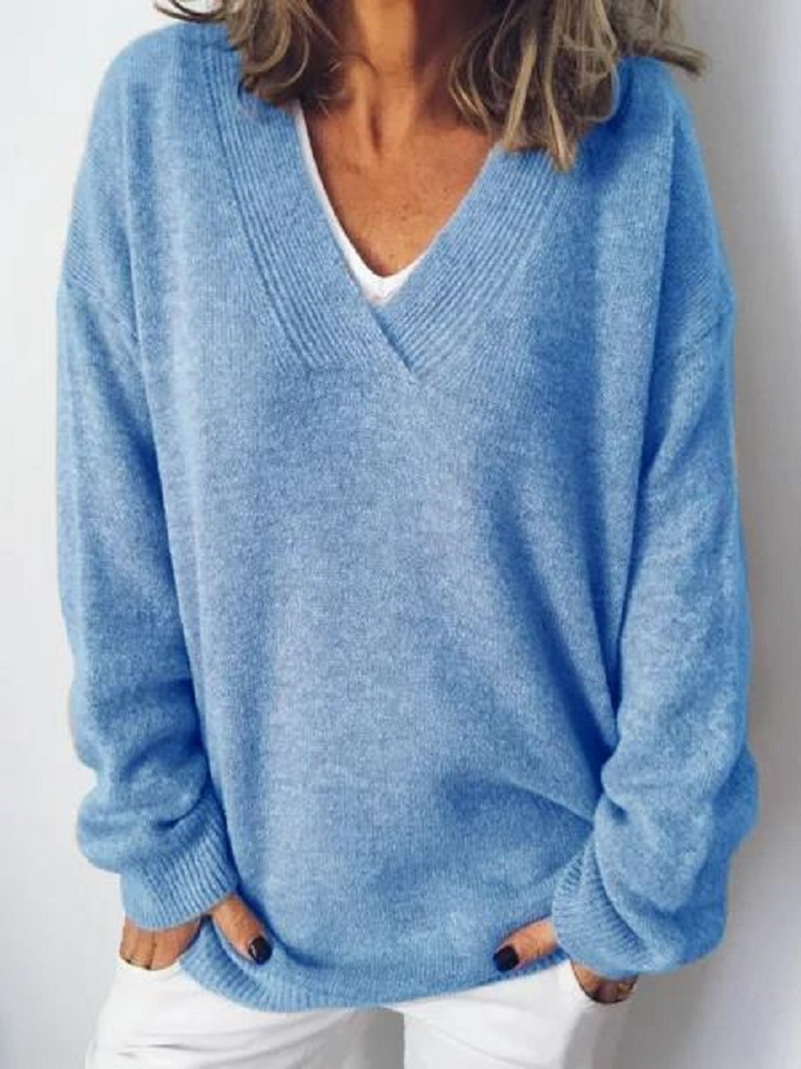 Monika™ - V-Neck Cashmere Sweater