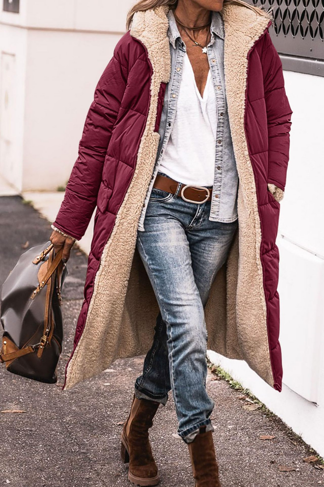 Johna™ - Deluxe Reversible Sherpa Coat