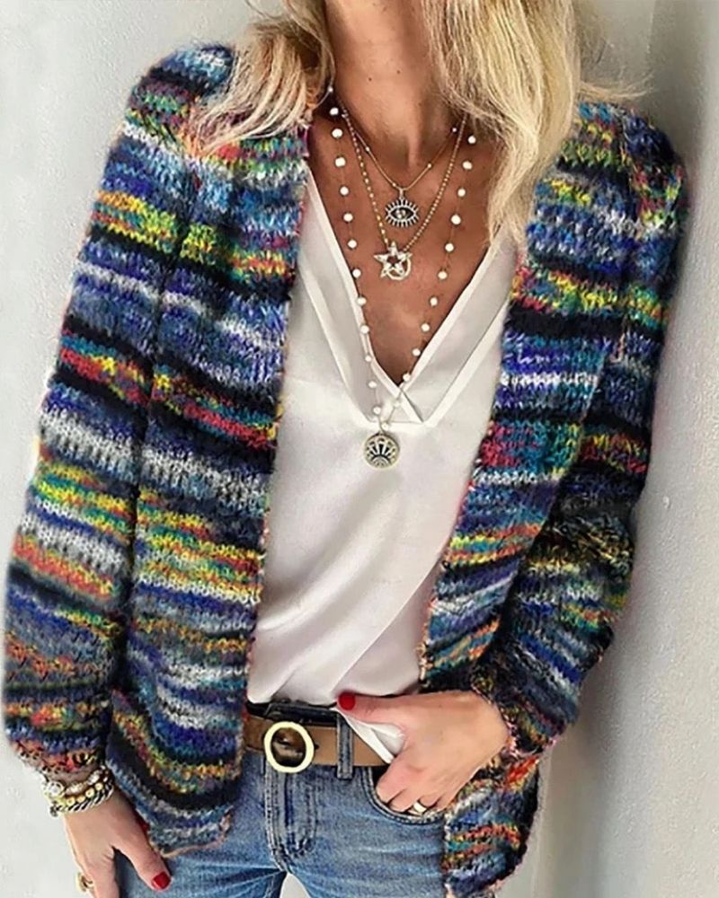 Sarai™ - Faux Knit Cardigan Jacket