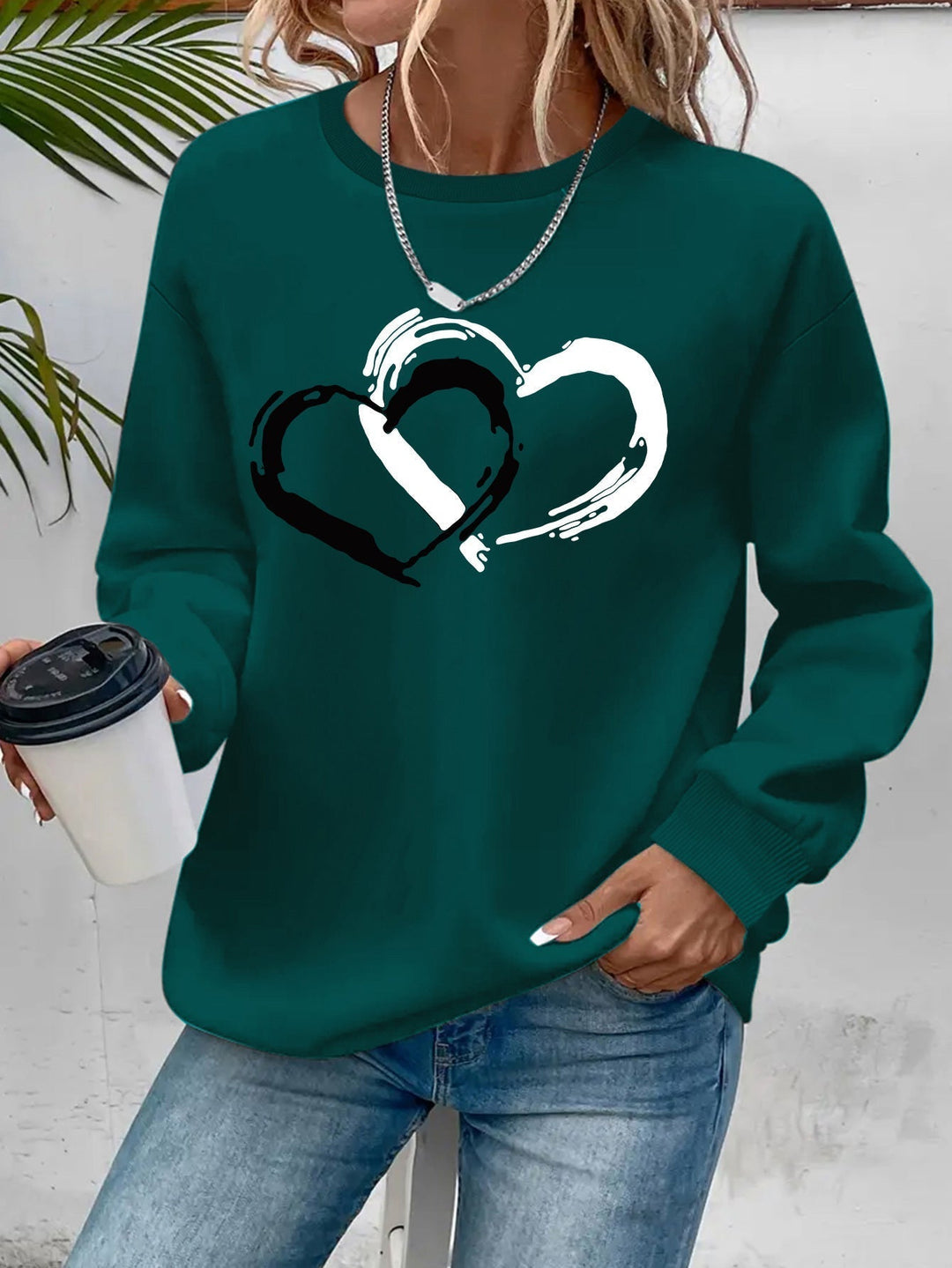 Sharyn™ - Chic Heart Sweater
