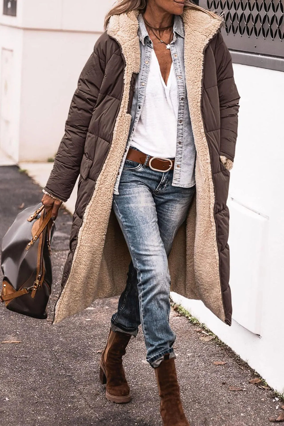 Johna™ - Deluxe Reversible Sherpa Coat