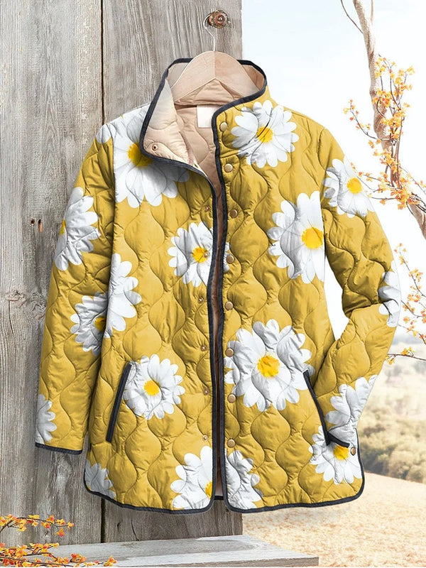 Zoey™ - Delightful Daisy Print Women's Jacket