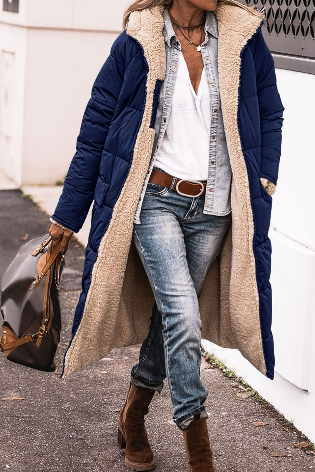 Johna™ - Deluxe Reversible Sherpa Coat