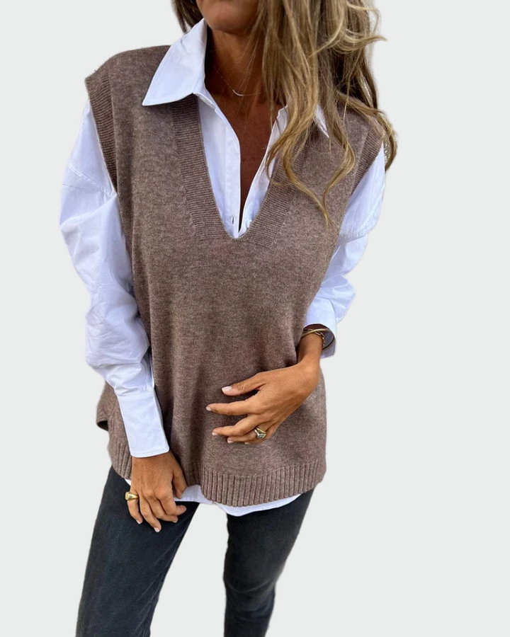 Hilda™ - Sleeveless Knit Sweater