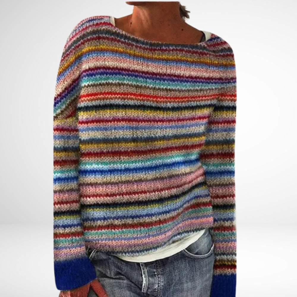 Soley™ - Vibrant Multicolor Pullover Sweater