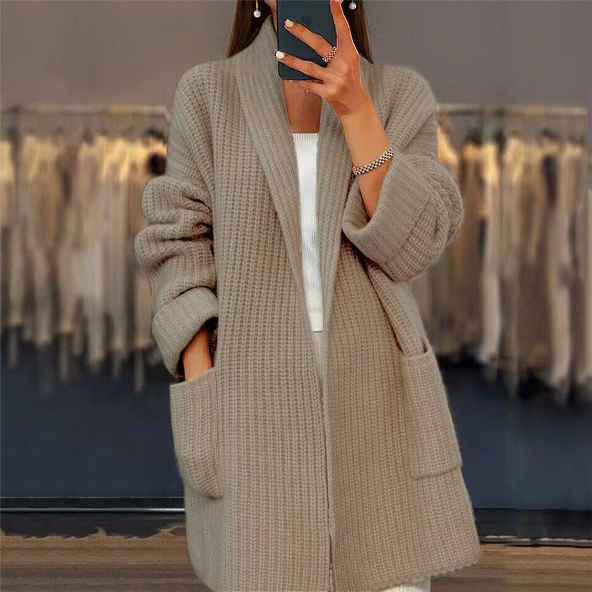 Azure™ - Cozy Knit Sweater with Pockets