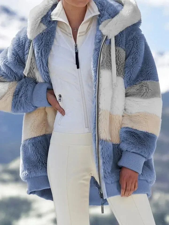 Frances™ - Women's Hooded Winter Jacket with Zipper