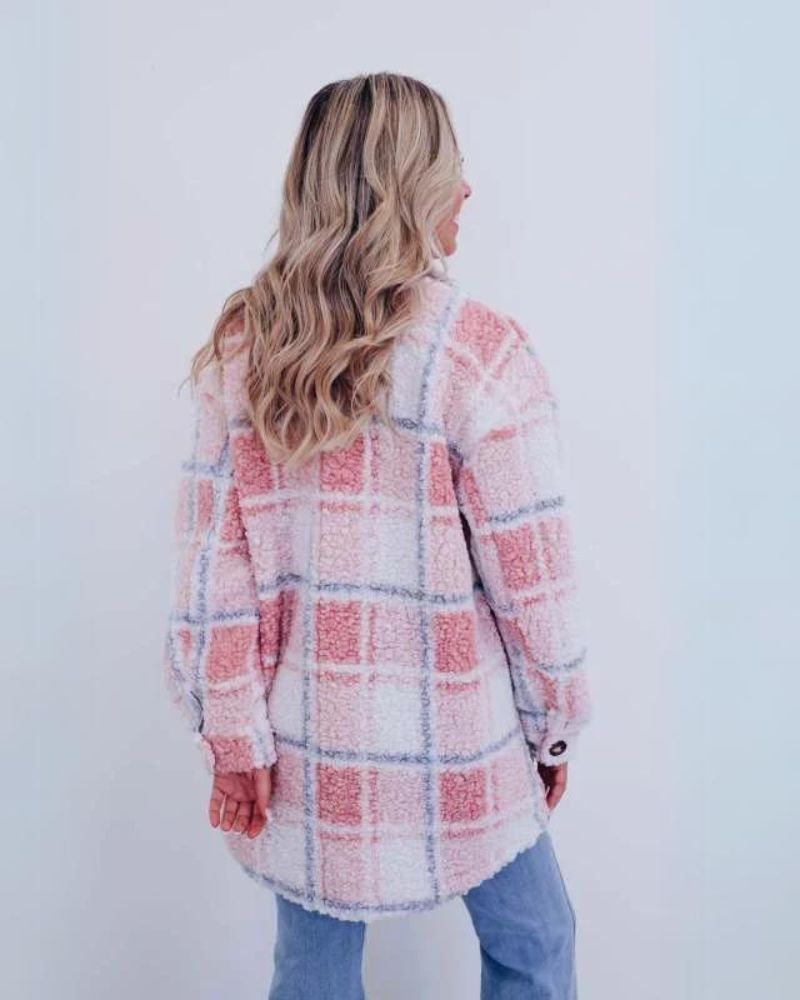 Elinara™ - Cozy Plaid Fleece Jacket