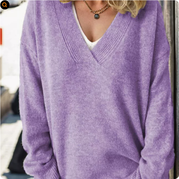 Monika™ - V-Neck Cashmere Sweater