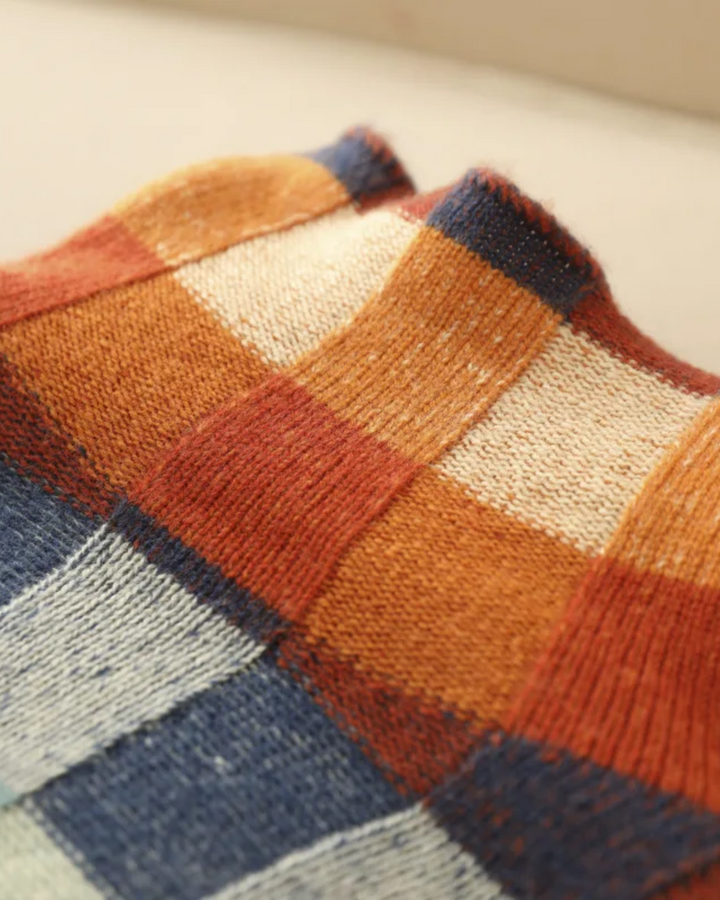 Madi™ - Luxe Cashmere Patchwork Turtleneck