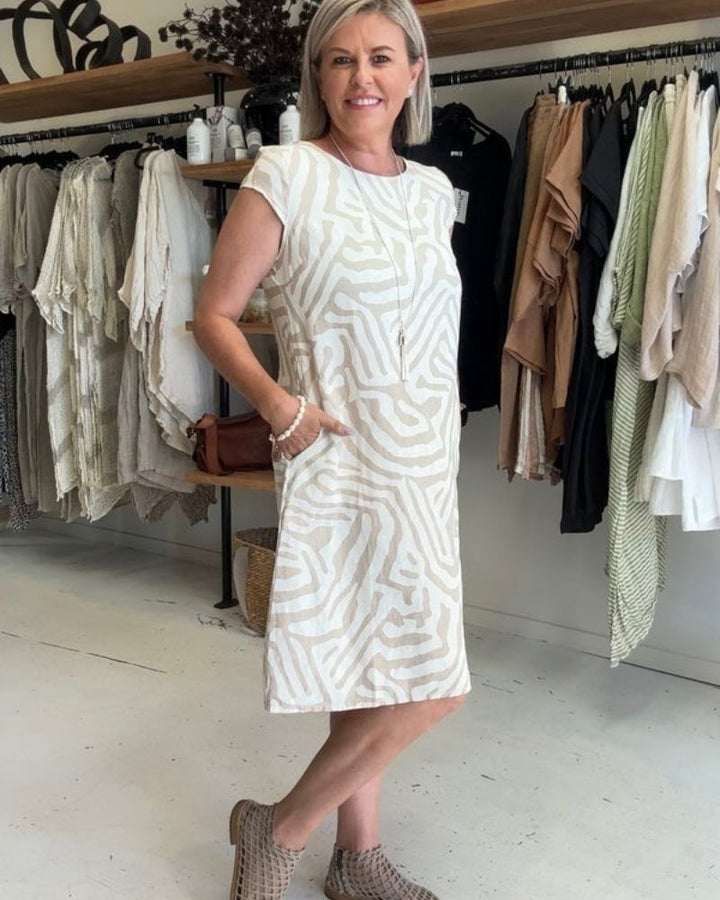 Catherine™ - Easygoing Patterned Dress
