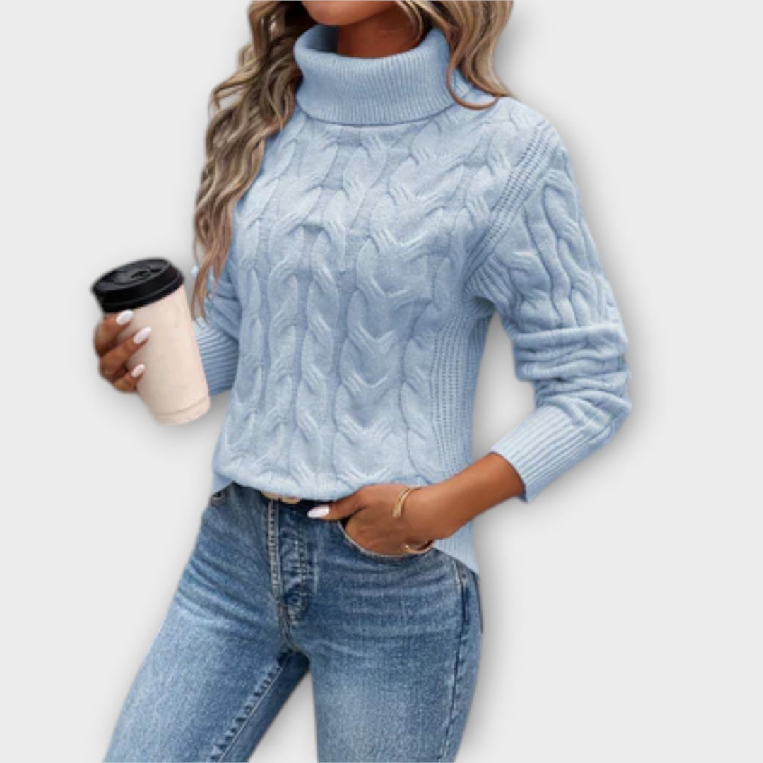 Amelia™ - Stylish Knit Roll Neck Sweater