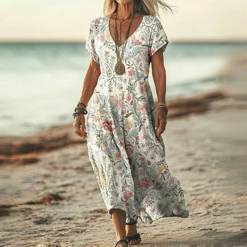 Lori™ - Retro Gradient Midi Dress for Women