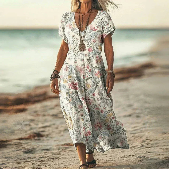 Lori™ - Retro Gradient Midi Dress for Women