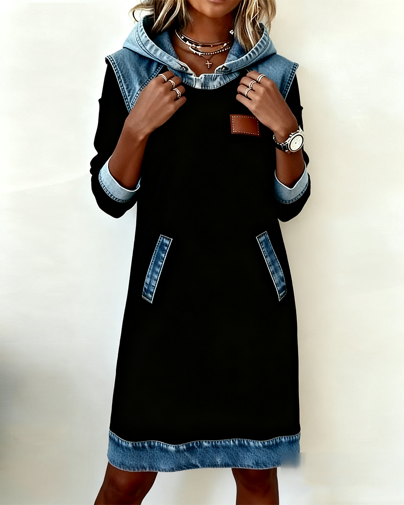 Niva™ - Chic Hooded Dress with a Versatile Design
